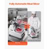 imageVEVOR Commercial Meat Slicer 10 inch Electric Food Slicer 240W Frozen Meat Deli Slicer Premium Chromiumplated Steel Blade SemiAuto Meat Slicer For Commercial and Home use12IN180W  370W