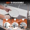 imageVEVOR Commercial Meat Slicer 10 inch Electric Food Slicer 240W Frozen Meat Deli Slicer Premium Chromiumplated Steel Blade SemiAuto Meat Slicer For Commercial and Home use10IN340W