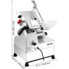 imageVEVOR Commercial Meat Slicer 10 inch Electric Food Slicer 240W Frozen Meat Deli Slicer Premium Chromiumplated Steel Blade SemiAuto Meat Slicer For Commercial and Home use10IN540W