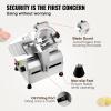 imageVEVOR Commercial Meat Slicer 10 inch Electric Food Slicer 240W Frozen Meat Deli Slicer Premium Chromiumplated Steel Blade SemiAuto Meat Slicer For Commercial and Home use10IN540W
