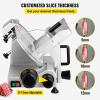 imageVEVOR Commercial Meat Slicer 10 inch Electric Food Slicer 240W Frozen Meat Deli Slicer Premium Chromiumplated Steel Blade SemiAuto Meat Slicer For Commercial and Home use87IN200W