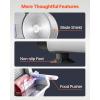 imageVEVOR Commercial Meat Slicer 10 inch Electric Food Slicer 240W Frozen Meat Deli Slicer Premium Chromiumplated Steel Blade SemiAuto Meat Slicer For Commercial and Home use87IN180W