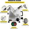 imageVEVOR Commercial Meat Slicer 10 inch Electric Food Slicer 240W Frozen Meat Deli Slicer Premium Chromiumplated Steel Blade SemiAuto Meat Slicer For Commercial and Home use87IN200W