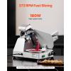imageVEVOR Commercial Meat Slicer 10 inch Electric Food Slicer 240W Frozen Meat Deli Slicer Premium Chromiumplated Steel Blade SemiAuto Meat Slicer For Commercial and Home use10IN180W
