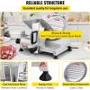 imageVEVOR Commercial Meat Slicer 10 inch Electric Food Slicer 240W Frozen Meat Deli Slicer Premium Chromiumplated Steel Blade SemiAuto Meat Slicer For Commercial and Home use87IN200W