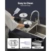 imageVEVOR Commercial Meat Slicer 10 inch Electric Food Slicer 240W Frozen Meat Deli Slicer Premium Chromiumplated Steel Blade SemiAuto Meat Slicer For Commercial and Home use75IN180W