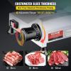 imageVEVOR Commercial Meat Slicer 10 inch Electric Food Slicer 240W Frozen Meat Deli Slicer Premium Chromiumplated Steel Blade SemiAuto Meat Slicer For Commercial and Home use10IN240W