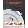imageVEVOR Commercial Meat Slicer 10 inch Electric Food Slicer 240W Frozen Meat Deli Slicer Premium Chromiumplated Steel Blade SemiAuto Meat Slicer For Commercial and Home use10IN500W