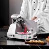 imageVEVOR Commercial Meat Slicer 10 inch Electric Food Slicer 240W Frozen Meat Deli Slicer Premium Chromiumplated Steel Blade SemiAuto Meat Slicer For Commercial and Home use10IN180W