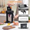 imageVEVOR Commercial Meat Tenderizer Heavy Duty Stainless Steel Meat Tenderizer Machine Quick and Easy Manual Operation Kitchen Tool 58quot Feed Port for Beef Turkey Chicken Pork Steak and Fish