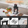 imageVEVOR Commercial Meat Tenderizer Heavy Duty Stainless Steel Meat Tenderizer Machine Quick and Easy Manual Operation Kitchen Tool 58quot Feed Port for Beef Turkey Chicken Pork Steak and Fish