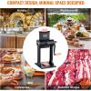 imageVEVOR Commercial Meat Tenderizer Heavy Duty Stainless Steel Meat Tenderizer Machine Quick and Easy Manual Operation Kitchen Tool 58quot Feed Port for Beef Turkey Chicken Pork Steak and Fish
