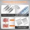 imageVEVOR Commercial Meat Tenderizer Heavy Duty Stainless Steel Meat Tenderizer Machine Quick and Easy Manual Operation Kitchen Tool 58quot Feed Port for Beef Turkey Chicken Pork Steak and Fish