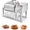 imageVEVOR Commercial Meat Tumbler Marinator 40L Vacuum Tumbler Marinating Machine with Bidirectional Rotation and 3Speed Stainless Steel Vacuum Curing Machine for Chicken Pork Fish Steak HouseSilver