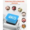 imageVEVOR Commercial Meat Tumbler Marinator 40L Vacuum Tumbler Marinating Machine with Bidirectional Rotation and 3Speed Stainless Steel Vacuum Curing Machine for Chicken Pork Fish Steak HouseSilver