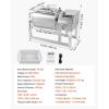 imageVEVOR Commercial Meat Tumbler Marinator 40L Vacuum Tumbler Marinating Machine with Bidirectional Rotation and 3Speed Stainless Steel Vacuum Curing Machine for Chicken Pork Fish Steak HouseSilver