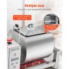 imageVEVOR Commercial Meat Tumbler Marinator 40L Vacuum Tumbler Marinating Machine with Bidirectional Rotation and 3Speed Stainless Steel Vacuum Curing Machine for Chicken Pork Fish Steak HouseSilver