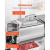 imageVEVOR Commercial Meat Tumbler Marinator 40L Vacuum Tumbler Marinating Machine with Bidirectional Rotation and 3Speed Stainless Steel Vacuum Curing Machine for Chicken Pork Fish Steak HouseSilver