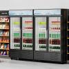 imageVEVOR Commercial Merchandiser Refrigerator 1147 CUFT Glass Door Display Refrigerator Upright Beverage Refrigerator Cooler Merchandiser with 4 Adjustable Shelves Casters Soft LED Light Black3627 cuft