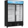 imageVEVOR Commercial Merchandiser Refrigerator 1147 CUFT Glass Door Display Refrigerator Upright Beverage Refrigerator Cooler Merchandiser with 4 Adjustable Shelves Casters Soft LED Light Black3627 cuft
