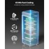 imageVEVOR Commercial Merchandiser Refrigerator 1147 CUFT Glass Door Display Refrigerator Upright Beverage Refrigerator Cooler Merchandiser with 4 Adjustable Shelves Casters Soft LED Light Black122 cuft