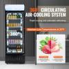imageVEVOR Commercial Merchandiser Refrigerator 1147 CUFT Glass Door Display Refrigerator Upright Beverage Refrigerator Cooler Merchandiser with 4 Adjustable Shelves Casters Soft LED Light Black97 cuft
