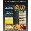 imageVEVOR Commercial Merchandiser Refrigerator 1147 CUFT Glass Door Display Refrigerator Upright Beverage Refrigerator Cooler Merchandiser with 4 Adjustable Shelves Casters Soft LED Light Black122 cuft