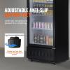 imageVEVOR Commercial Merchandiser Refrigerator 1147 CUFT Glass Door Display Refrigerator Upright Beverage Refrigerator Cooler Merchandiser with 4 Adjustable Shelves Casters Soft LED Light Black97 cuft
