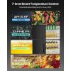 imageVEVOR Commercial Merchandiser Refrigerator 1147 CUFT Glass Door Display Refrigerator Upright Beverage Refrigerator Cooler Merchandiser with 4 Adjustable Shelves Casters Soft LED Light Black69 cuft