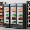 imageVEVOR Commercial Merchandiser Refrigerator 1147 CUFT Glass Door Display Refrigerator Upright Beverage Refrigerator Cooler Merchandiser with 4 Adjustable Shelves Casters Soft LED Light Black133 cuft