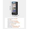 imageVEVOR Commercial Merchandiser Refrigerator 1147 CUFT Glass Door Display Refrigerator Upright Beverage Refrigerator Cooler Merchandiser with 4 Adjustable Shelves Casters Soft LED Light Black69 cuft