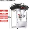 imageVEVOR Commercial Popcorn Machine 8 Oz Kettle 850 W Countertop Popcorn Maker for 48 Cups per Batch Theater Style Popper with 3Switch Control Steel Frame Tempered Glass Doors 2 Scoops 2 Spoons RedRed