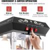 imageVEVOR Commercial Popcorn Machine 8 Oz Kettle 850 W Countertop Popcorn Maker for 48 Cups per Batch Theater Style Popper with 3Switch Control Steel Frame Tempered Glass Doors 2 Scoops 2 Spoons RedRed