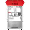 imageVEVOR Commercial Popcorn Machine 8 Oz Kettle 850 W Countertop Popcorn Maker for 48 Cups per Batch Theater Style Popper with 3Switch Control Steel Frame Tempered Glass Doors 2 Scoops 2 Spoons RedRed