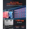 imageVEVOR Commercial Slushy Machine 12Lx3 Triple Tank Frozen Drink Machine 144 Cups Stainless Steel Margarita Smoothie Frozen Drink Maker Slushie Maker for Home Party Restaurants Cafe BarsBlack