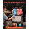 imageVEVOR Commercial Slushy Machine 12Lx3 Triple Tank Frozen Drink Machine 144 Cups Stainless Steel Margarita Smoothie Frozen Drink Maker Slushie Maker for Home Party Restaurants Cafe BarsBlack