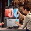 imageVEVOR Commercial Slushy Machine 12Lx3 Triple Tank Frozen Drink Machine 144 Cups Stainless Steel Margarita Smoothie Frozen Drink Maker Slushie Maker for Home Party Restaurants Cafe BarsBlack