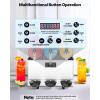 imageVEVOR Commercial Slushy Machine 15Lx2 Double Tank Margarita Machine 120 Cups Stainless Steel Margarita Smoothie Frozen Drink Machine Slushie Machine for Party Restaurants Cafe Bars15Lx3