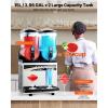 imageVEVOR Commercial Slushy Machine 15Lx2 Double Tank Margarita Machine 120 Cups Stainless Steel Margarita Smoothie Frozen Drink Machine Slushie Machine for Party Restaurants Cafe Bars15Lx2