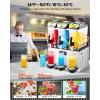 imageVEVOR Commercial Slushy Machine 15Lx2 Double Tank Margarita Machine 120 Cups Stainless Steel Margarita Smoothie Frozen Drink Machine Slushie Machine for Party Restaurants Cafe Bars15Lx3
