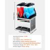 imageVEVOR Commercial Slushy Machine 15Lx2 Double Tank Margarita Machine 120 Cups Stainless Steel Margarita Smoothie Frozen Drink Machine Slushie Machine for Party Restaurants Cafe Bars15Lx2