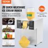 imageVEVOR Commercial Snowflake Ice Machine 507LBS24H Snowflake Ice Maker Stainless Steel Ice Shaver Machine Electric Snow Cone Maker Air Cooling System for Rapid Heat Dissipation for Bakery CafeLiquid Cooling