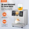 imageVEVOR Commercial Snowflake Ice Machine 507LBS24H Snowflake Ice Maker Stainless Steel Ice Shaver Machine Electric Snow Cone Maker Air Cooling System for Rapid Heat Dissipation for Bakery CafeLiquid Cooling