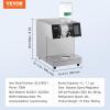 imageVEVOR Commercial Snowflake Ice Machine 507LBS24H Snowflake Ice Maker Stainless Steel Ice Shaver Machine Electric Snow Cone Maker Air Cooling System for Rapid Heat Dissipation for Bakery CafeLiquid Cooling