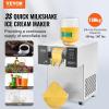 imageVEVOR Commercial Snowflake Ice Machine 507LBS24H Snowflake Ice Maker Stainless Steel Ice Shaver Machine Electric Snow Cone Maker Air Cooling System for Rapid Heat Dissipation for Bakery CafeAir Cooling