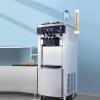 imageVEVOR Commercial Soft Ice Cream Machine 2200W Serve Yogurt Maker 3 Flavors Ice Cream Maker 53 to 74 Gallons per Hour Auto Clean LCD Panel for Restaurants Snack Bars Stainless SteelVertical 3 Flavors Basic Model