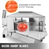 imageVEVOR Commercial Tomato Slicer 316 inch Tomato Cutter Slicer Stainless Steel Heavy Duty Tomato Slicer Machine Manual Tomato Slicer with Nonslip Feet for Cutting Tomatoes Cucumbers Bananas316Inch