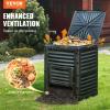 imageVEVOR Compost Bin 220 Gallon Outdoor Expandable Composter Easy to Setup ampamp Large Capacity Composting Bin Fast Creation of Fertile Soil80 Gallon