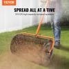 imageVEVOR Compost Spreader with Lawn Leveling Rake 24quot Wide Basket with Adjustable Handle ampamp 30quotx10quot Yard Leveling Tool with 78quot HandleSpreader  Lawn Leveling Rake  30x10