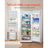 imageVEVOR Convertible FreezerRefrigerator 202 CuFt Frost Free Upright Freezer with Temp Control Panel Door Open too Long Alarm Adjustable Shelves and LED Standing Fridge for Kitchen Office Garage14 CuFt